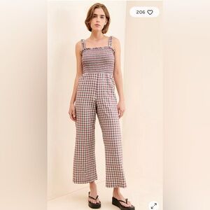 Find Me Now Casi Gingham Jumpsuit